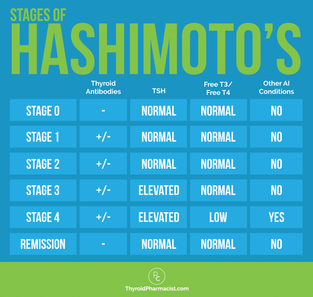 hashimoto thyroiditis stages hashimotos wentz