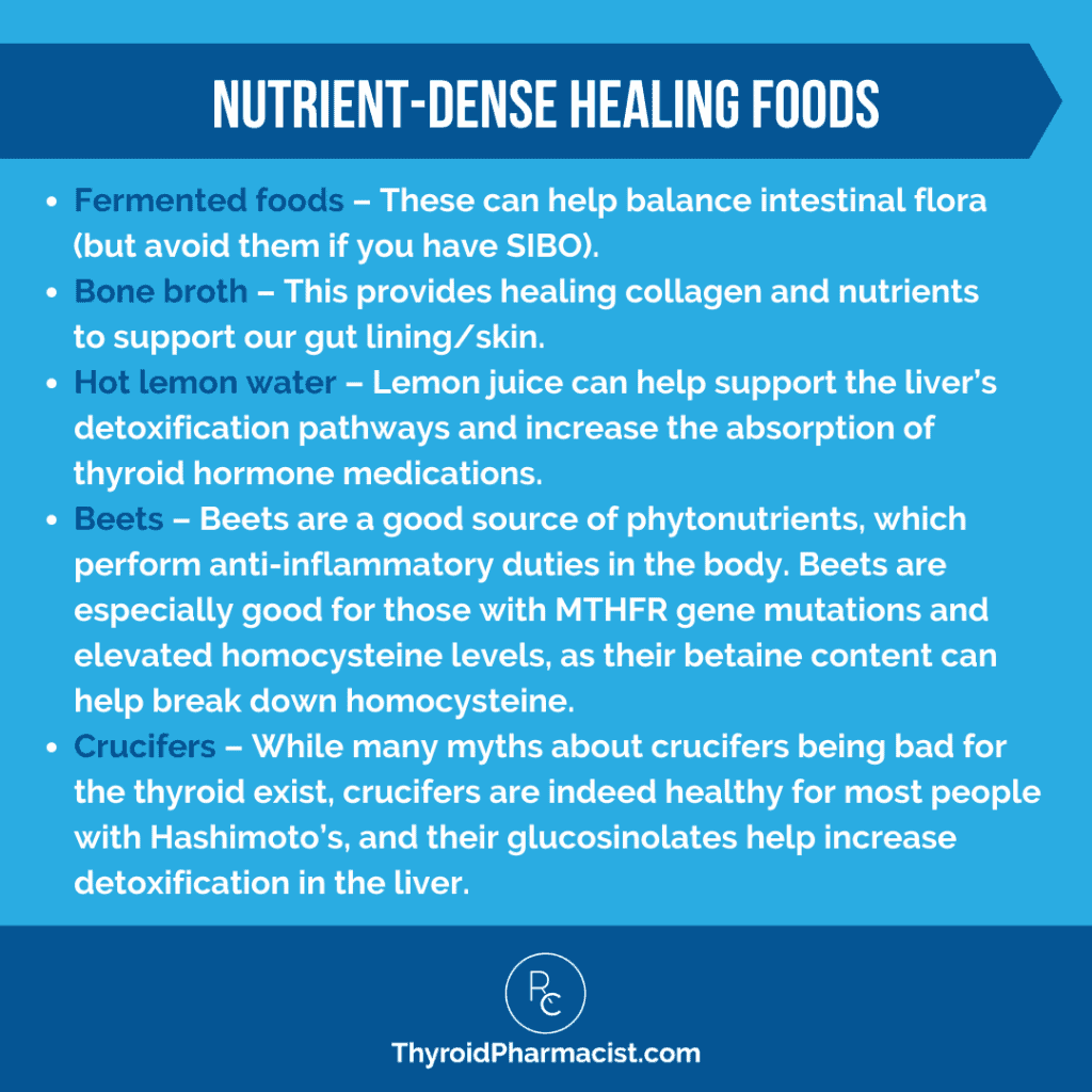 Nutrient dense Healing Foods Infographic