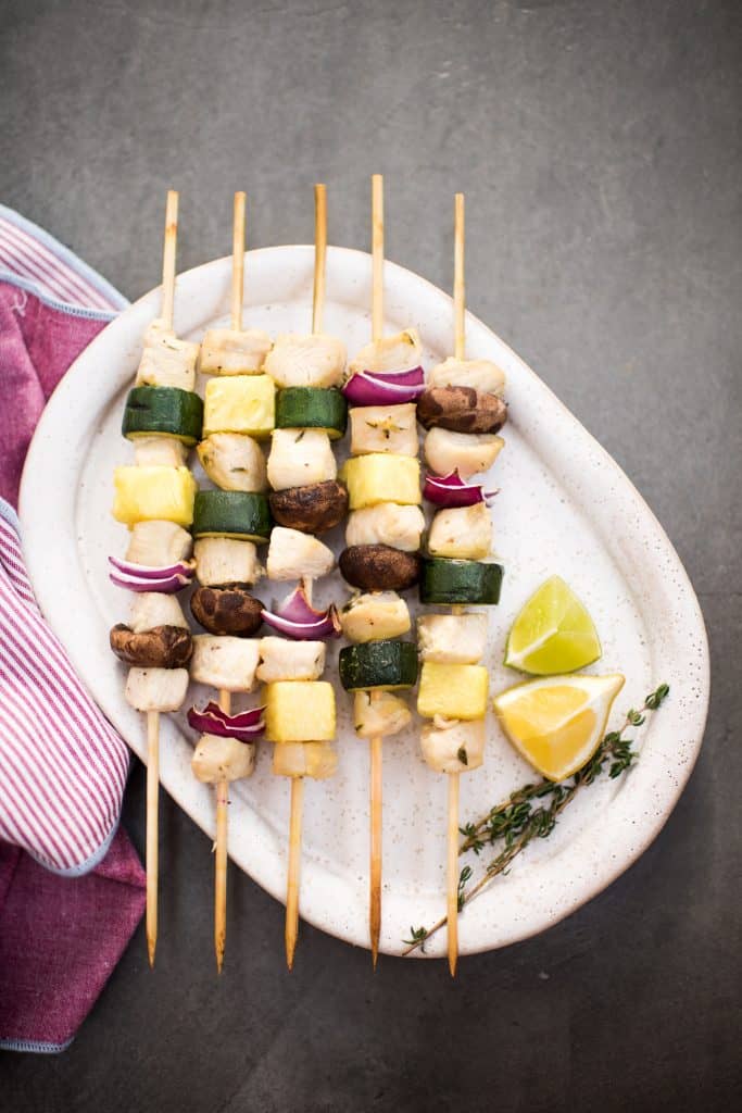 Tropical Grilled Chicken Skewers