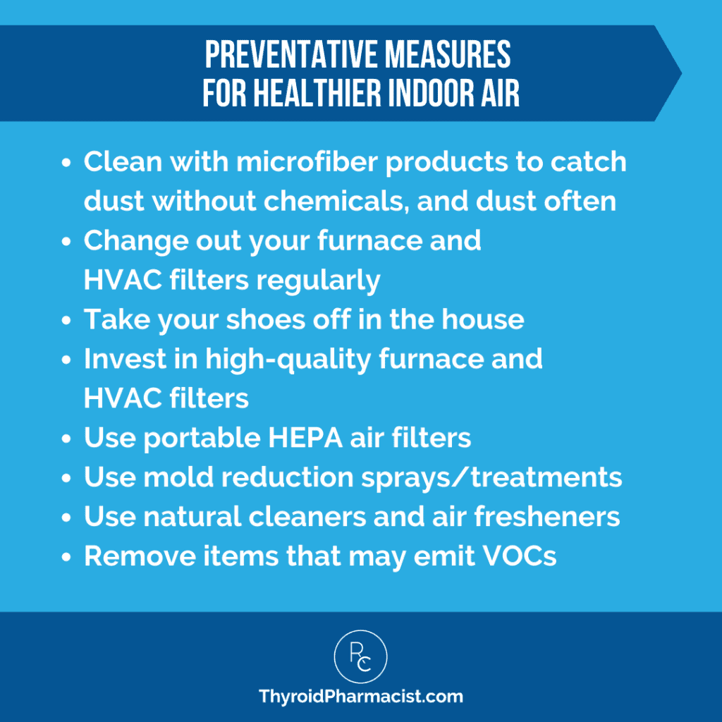 Preventive Measures for Healthier Indoor Air Infographic