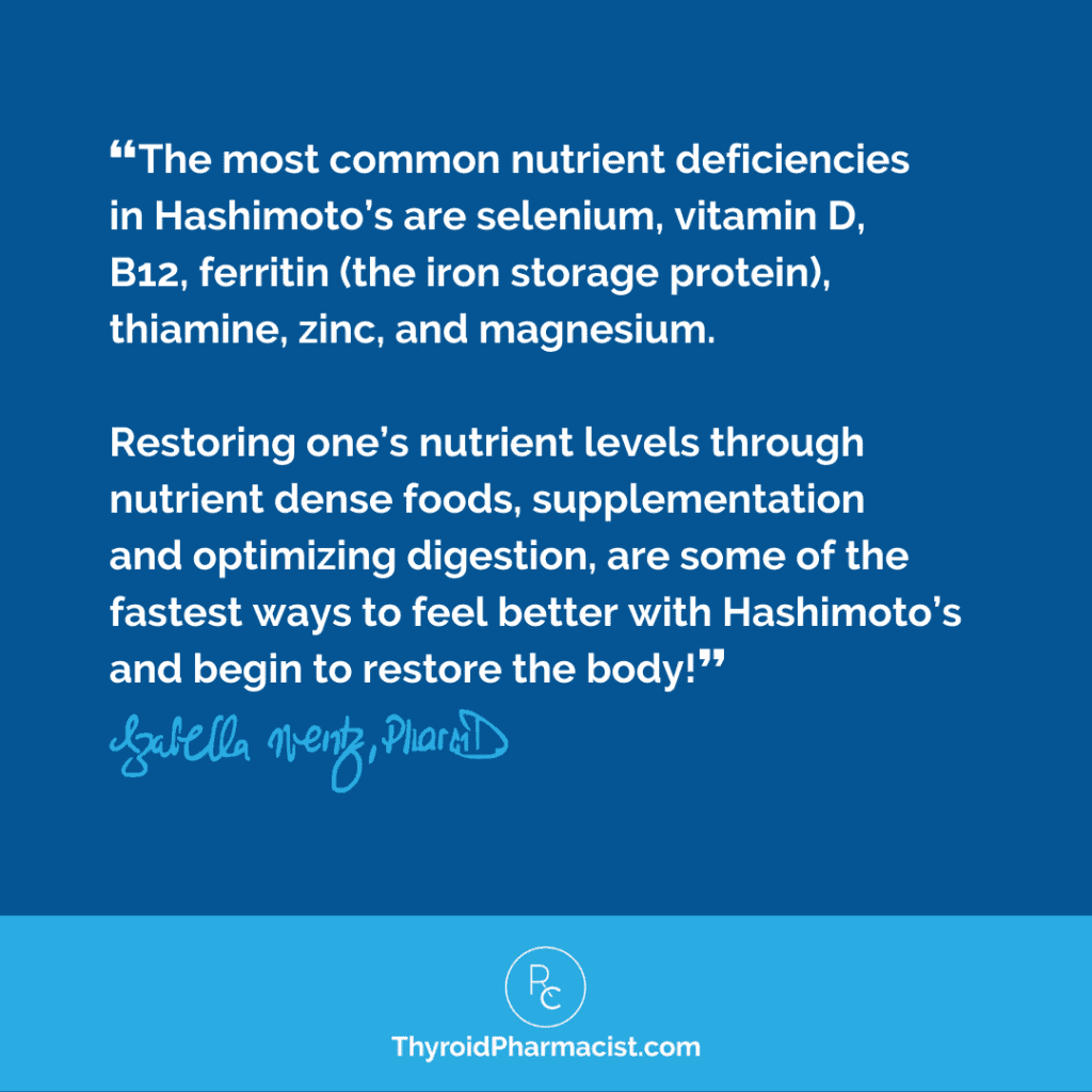 The Most Common Nutrient Deficiencies in Hashimoto's
