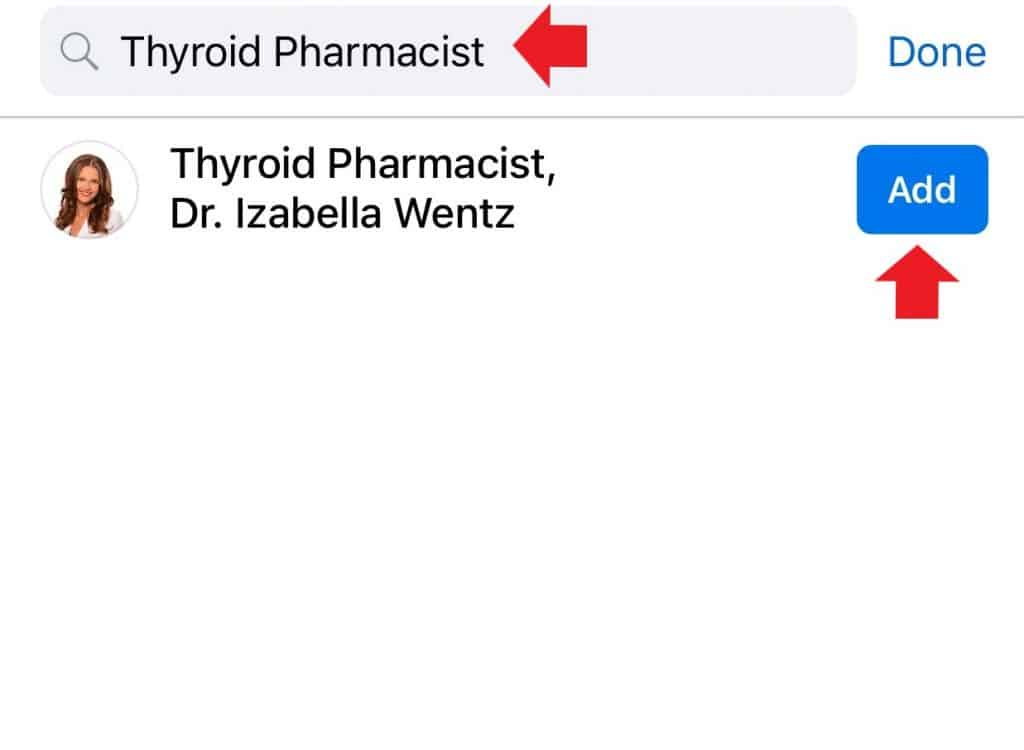 Add Thyroid Pharmacist
