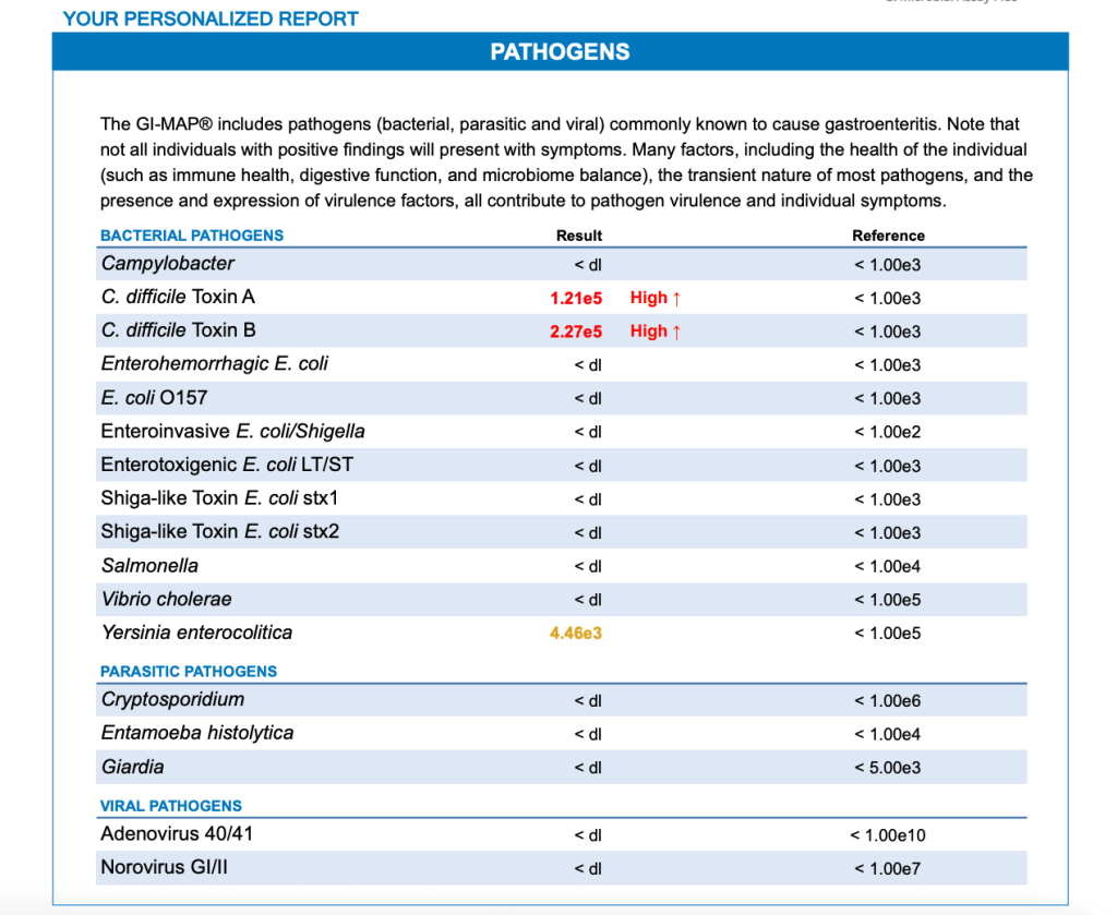 GI Map Results Initial Page