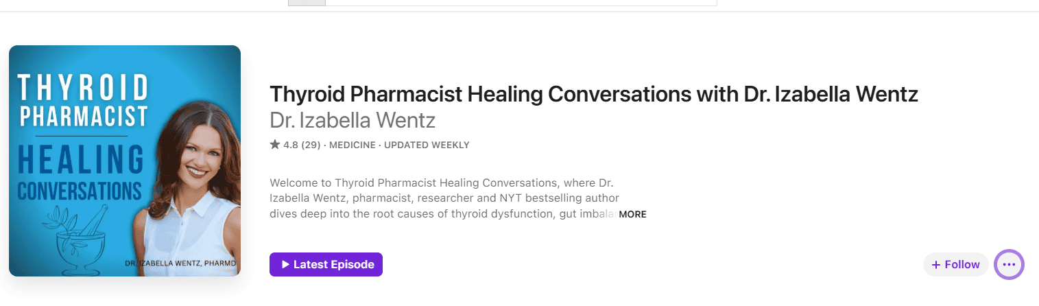 Thyroid Pharmacist Healing Conversations Podcast